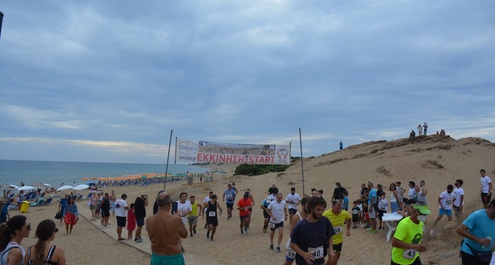 Με επιτυχία ο 9ος Κόρισσος αγώνας δρόμου στην άμμο