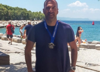 ΚΟΛΥΜΒΗΣΗ: «Ασημένιος» ο Παγκράτης στα 5 χλμ. ανοικτής θαλάσσης
