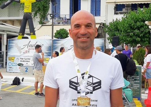 OPEN WATER: «Χρυσός» στην Άνδρο ο Άκης Παγκράτης !