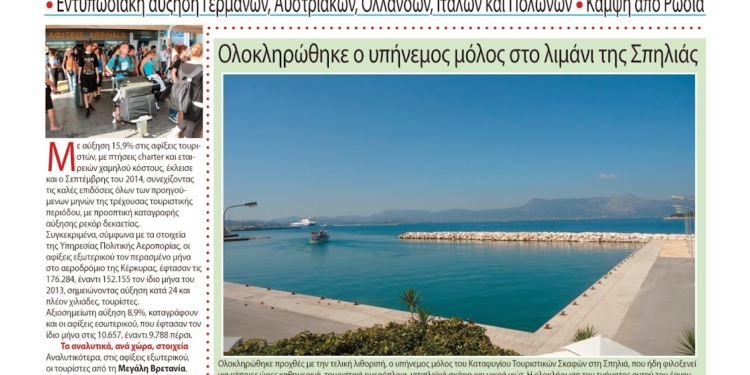 Εφημερίδα “Η ΚΕΡΚΥΡΑ ΣΗΜΕΡΑ” – Πρωτοσέλιδο
