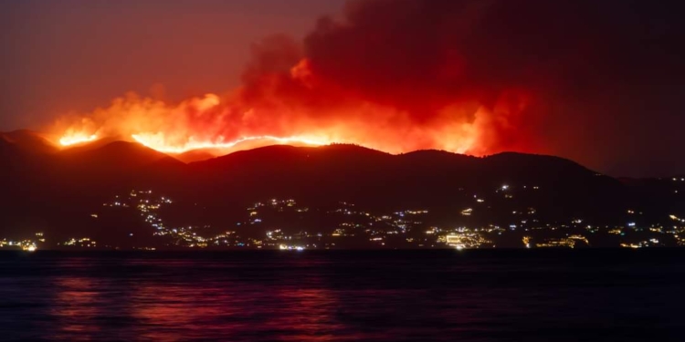 φωτια βορεια κερκυρα