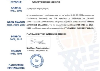 αποφαση συνεργασιας ιονιου γεκ