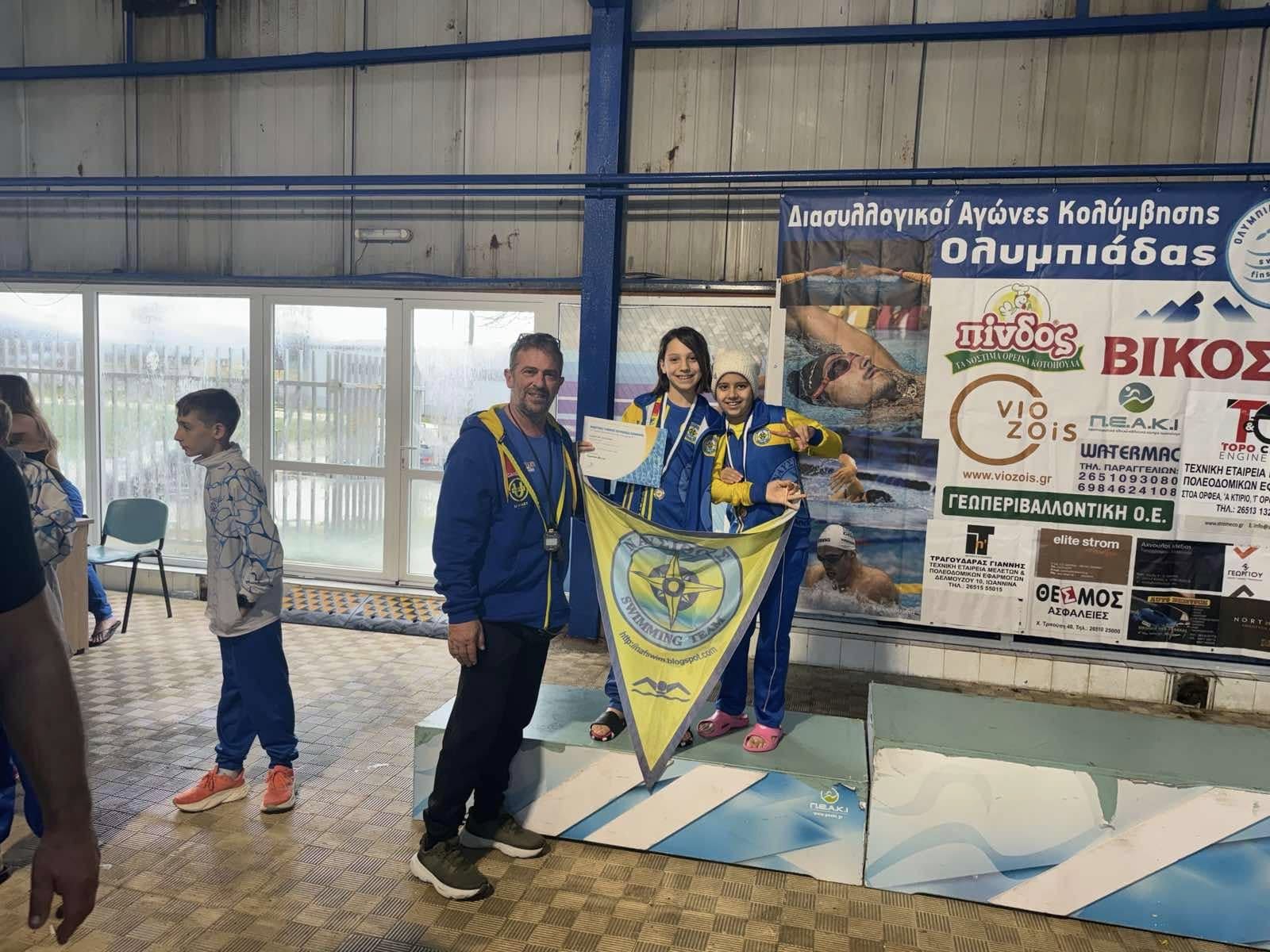 ΝΑΥΣΙΘΟΟΣ: 16 χρυσά 13 ασημένια & 8 χάλκινα στο 2 swim meet της Ολυμπιάδας Ιωαννίνων