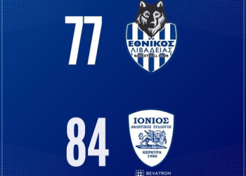 ΜΠΑΣΚΕΤ N L1: Νίκη του Ιόνιου, (77-84) τον Εθνικό Λειβαδιάς -Τα αποτελέσματα της 9ης αγωνιστικής